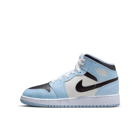 AIR JORDAN 1 MID ICE BLUE BLACK (GS)
